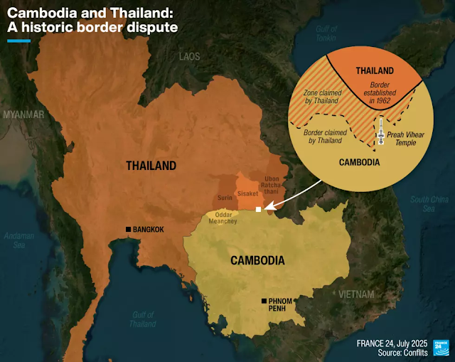 Comprendre le conflit frontalier entre le Cambodge et la Thaïlande